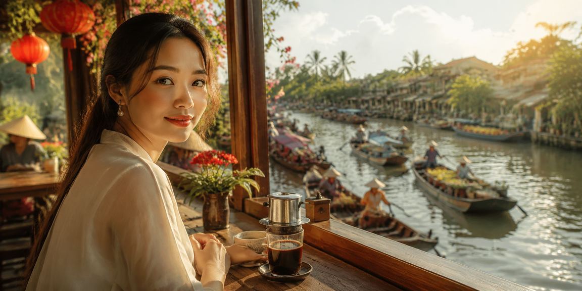 Người chơi vùng đồng bằng sông Cửu Long thư giãn với game casino trực tuyến bên ly cà phê